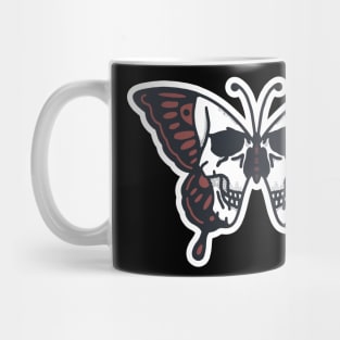 Butterfly Skull Illustration Mug